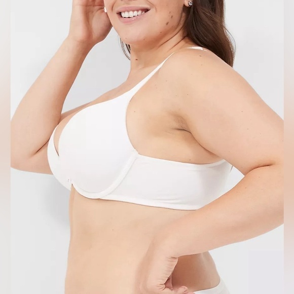 Cacique Cotton Boost Plunge Bra 42 DDD - Picture 2 of 8